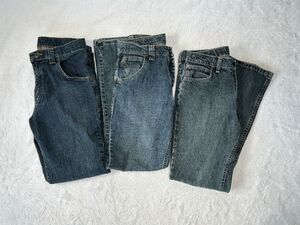 Wrangler Boys Jean Lot of Three Size 16 Regular Adjustable Waistband (Read)